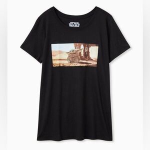 Torrid Star Wars The Child Black Crew Tee